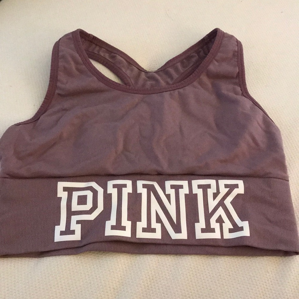 Longline Lilac sports bra pink VS w/cutouts NWOT